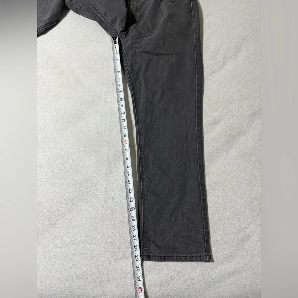 Levis Jeans Mens 37x29 Gray 541 Athletic Tapered‎ Mid Rise Stretch Dark Wash